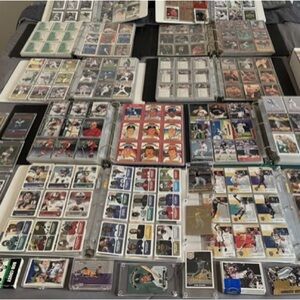 250 MLB/NBA BINDER COLLECTION LOT HOF/RC/ALL STARS! STARTER COLLECTION L…